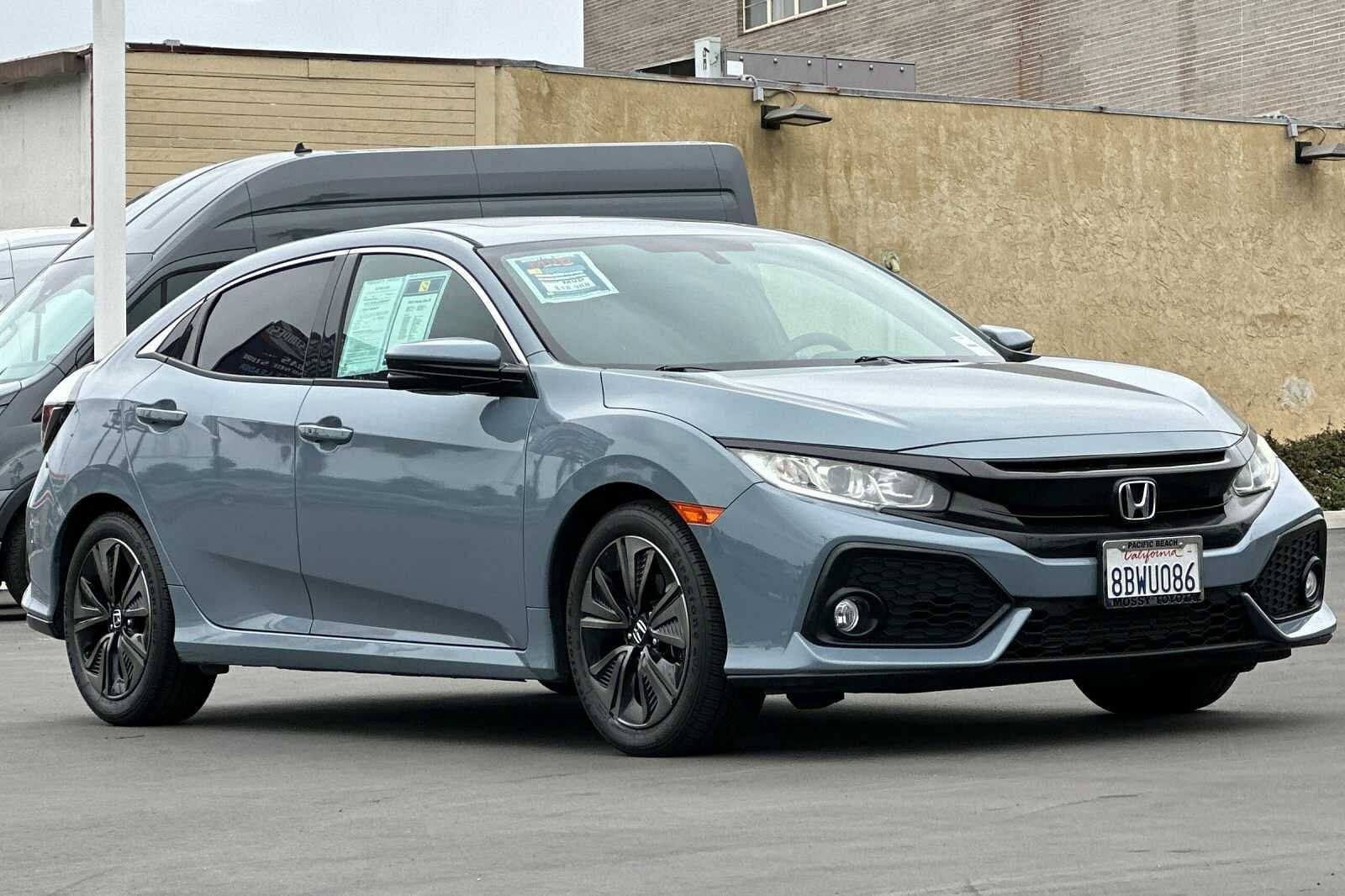 Used 2018 Honda Civic Hatchback EX with VIN SHHFK7H50JU406617 for sale in San Diego, CA