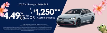 New 2026 VW Jetta GLI Finance Special