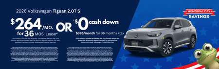 Lease 2026 VW Tiguan 2.0T S $264