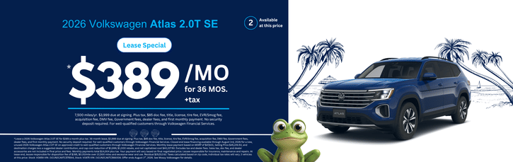 Lease 2026 VW Atlas SE $389