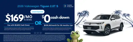 Lease 2026 VW Tiguan 2.0T S $336