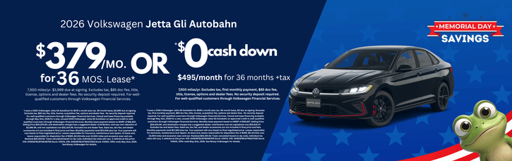 Lease 2026 VW Jetta GLI Autobahn $379