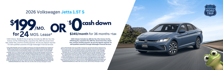 Lease 2026 VW Jetta 1.5T S $199