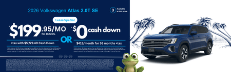 Lease 2026 VW Atlas 2.0T SE $415