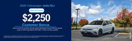 New 2026 VW Jetta GLI Purchase Offer $2,250 OFF MSRP