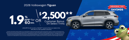 Especial de Finanzas de 2026 VW Tiguan