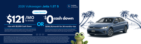 Lease 2026 VW Jetta 1.5T S $299