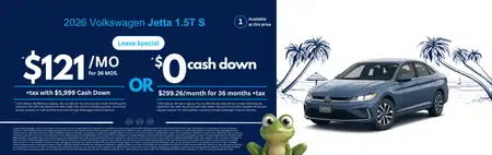 Lease 2026 VW Jetta 1.5T S $299