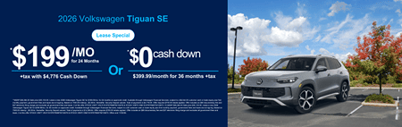 Lease 2026 VW Tiguan SE $199