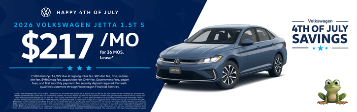 Lease 2026 VW Jetta 1.5T S $217
