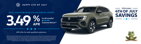 New 2026 VW Atlas Cross Sport Finance Special