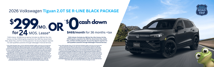 Lease 2026 VW Tiguan SE R-Line $299