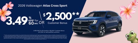 New 2026 VW Atlas Cross Sport Finance Special