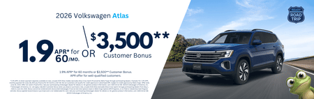 New 2026 VW Atlas Finance Special