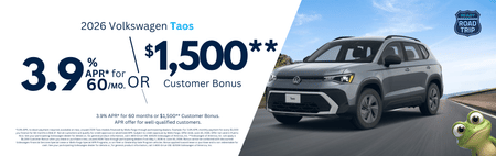 New 2026 VW Taos Finance Special