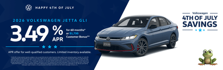 New 2026 VW Jetta GLI Finance Special