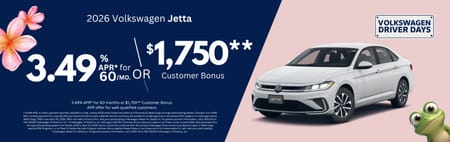 New 2026 VW Jetta Finance Special
