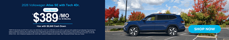 Lease 2026 VW Atlas SE w/Tech $389