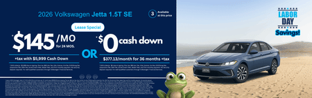 Lease 2026 VW Jetta Sport $145