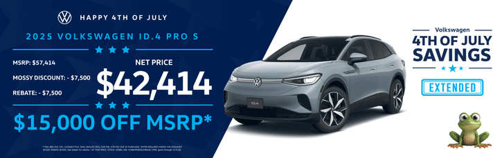 New 2025 VW ID.4 PRO S Purchase Offer $15,000 OFF MSRP