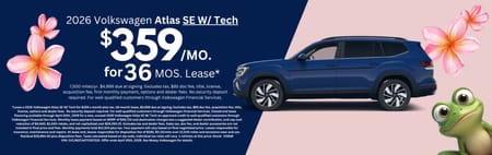 Lease VW Atlas SE w/ Tech $359