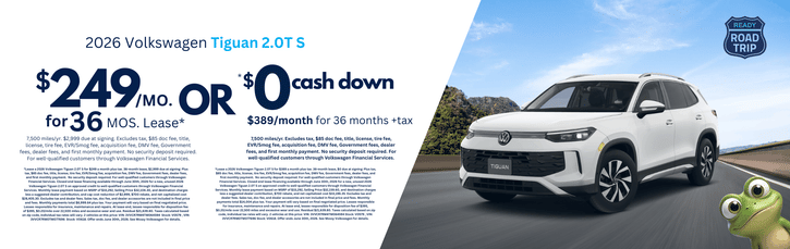 Lease 2026 VW Tiguan S $249