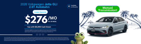 Lease 2026 VW Jetta GLI 2.0T Autobahn $276