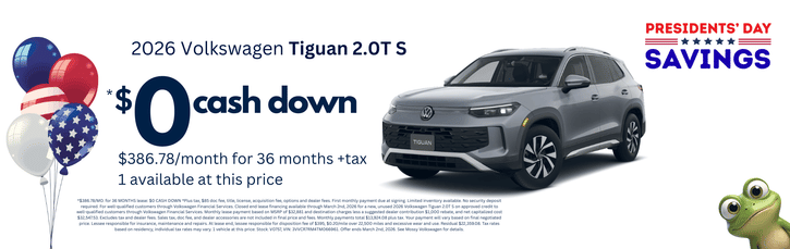 New VW Tiguan Lease Special