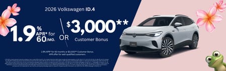 New 2026 VW ID.4 Finance Special