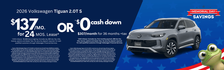 Lease 2026 VW Tiguan S $137