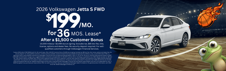 Lease 2026 VW Jetta S $199