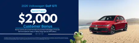 New 2026 VW Golf GTI Purchase Offer $2,000 OFF MSRP