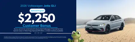 New 2026 VW Jetta GLI Purchase Offer $2,250 OFF MSRP