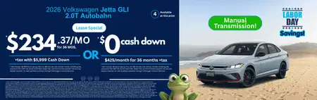 Lease 2026 VW Jetta GLI Autobahn $234