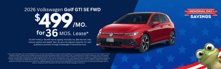 Lease 2026 VW Golf GTI SE $499