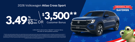 New 2026 VW Atlas Cross Sport Finance Special