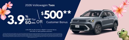 New 2026 VW Taos Finance Special