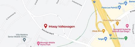map of Mossy Volkswagen