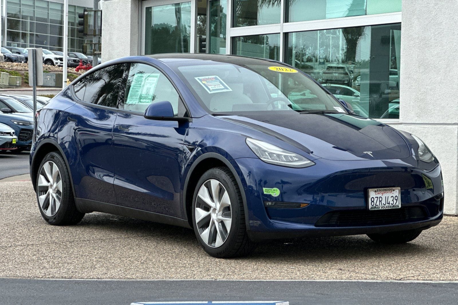 Used 2022 Tesla Model Y Long Range with VIN 7SAYGDEE7NF355687 for sale in Escondido, CA