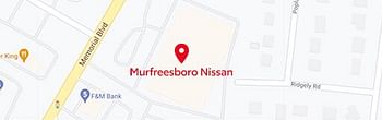 map of Murfreesboro Nissan