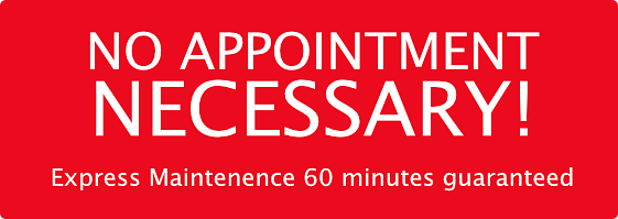 No appointment necessary