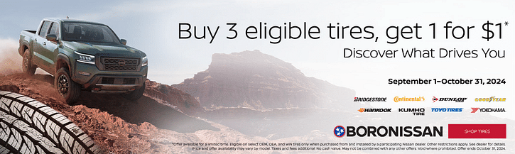 Buy 3 Eligible Tires, Get 1 for $1