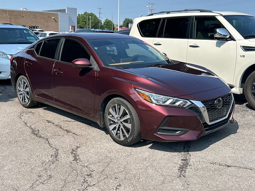 Used 2021 Nissan Sentra SV with VIN 3N1AB8CV7MY230279 for sale in Murfreesboro, TN