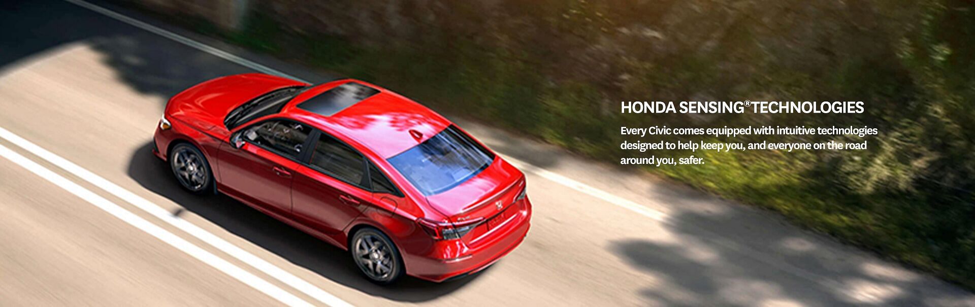 Honda Sensing®Technologies. Every Pilot comes equipped with an expanded list of intuitive technologies designed to help keep you, and everyone on the road around you, safer. Like, Rear seat reminder*, Traffic Sign Recognition, Traffic Jam Assist, and Adaptive Cruise Control* with Low-Speed Follow.