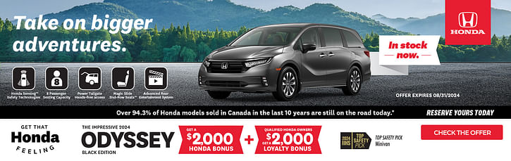 2024 Odyssey Honda Bonus