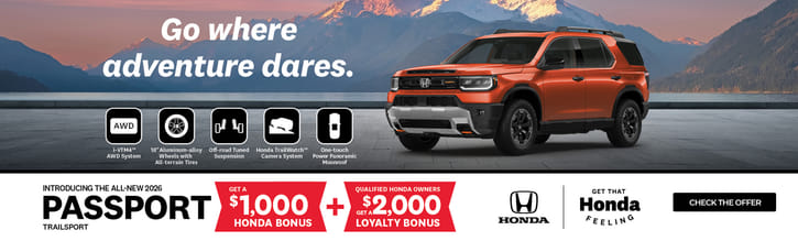 2026 Passport Honda Bonus