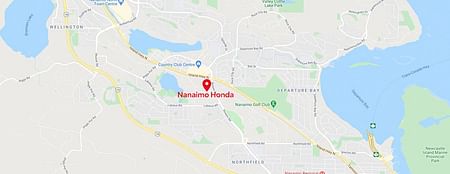 map of Nanaimo Honda