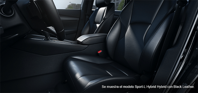 Se muestra el modelo Sport-L Hybrid Bybrid con Black Leather.