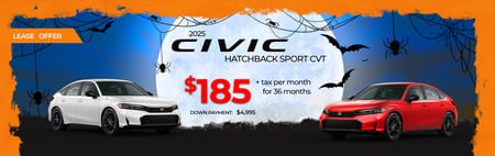 2025 Civic Hatchback Lease Offer