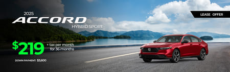 2025 Accord Hybrid Lease Special